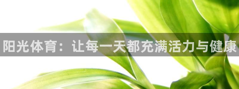 凯发官方正版app集团官网首页:阳光体育:让每一天都充满活力